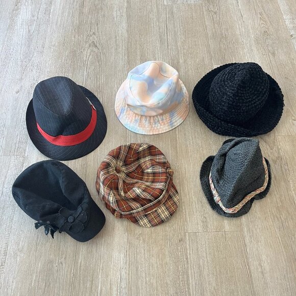 Womens Bundle of 6 Various Hats - Picture 1 of 7